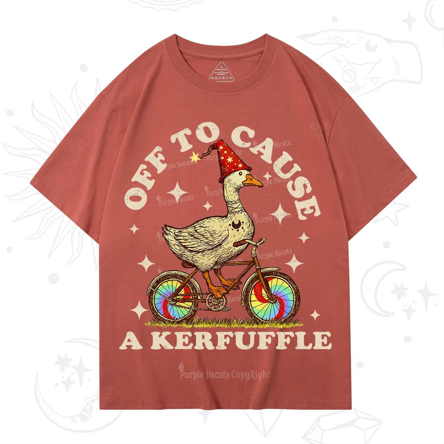 Purplehecate Off?to?Cause?a?Kerfuffle?Goose T-Shirt