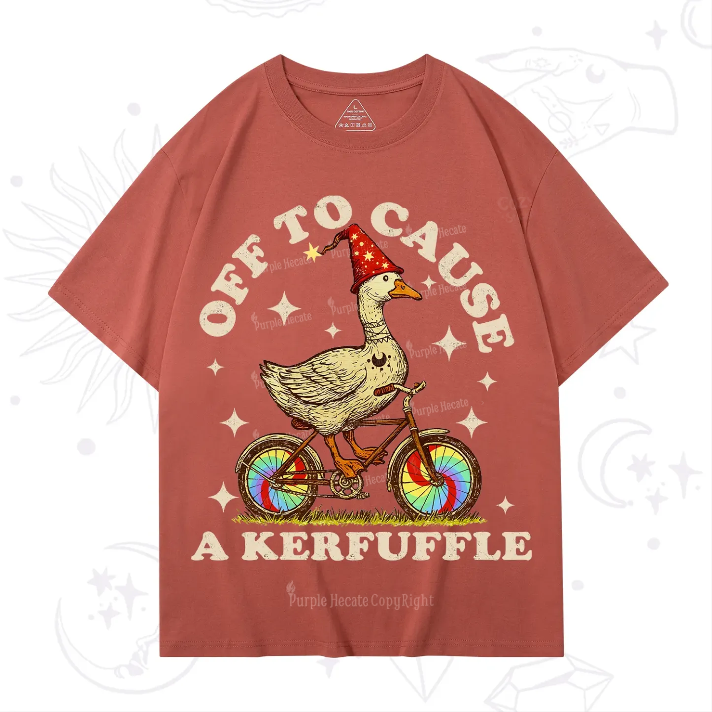 Purplehecate Off?to?Cause?a?Kerfuffle?Goose T-Shirt