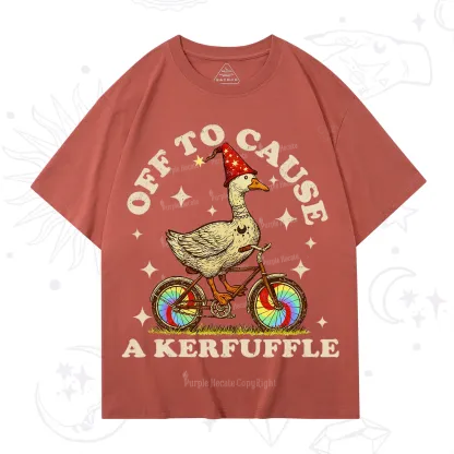 Purplehecate Off?to?Cause?a?Kerfuffle?Goose T-Shirt