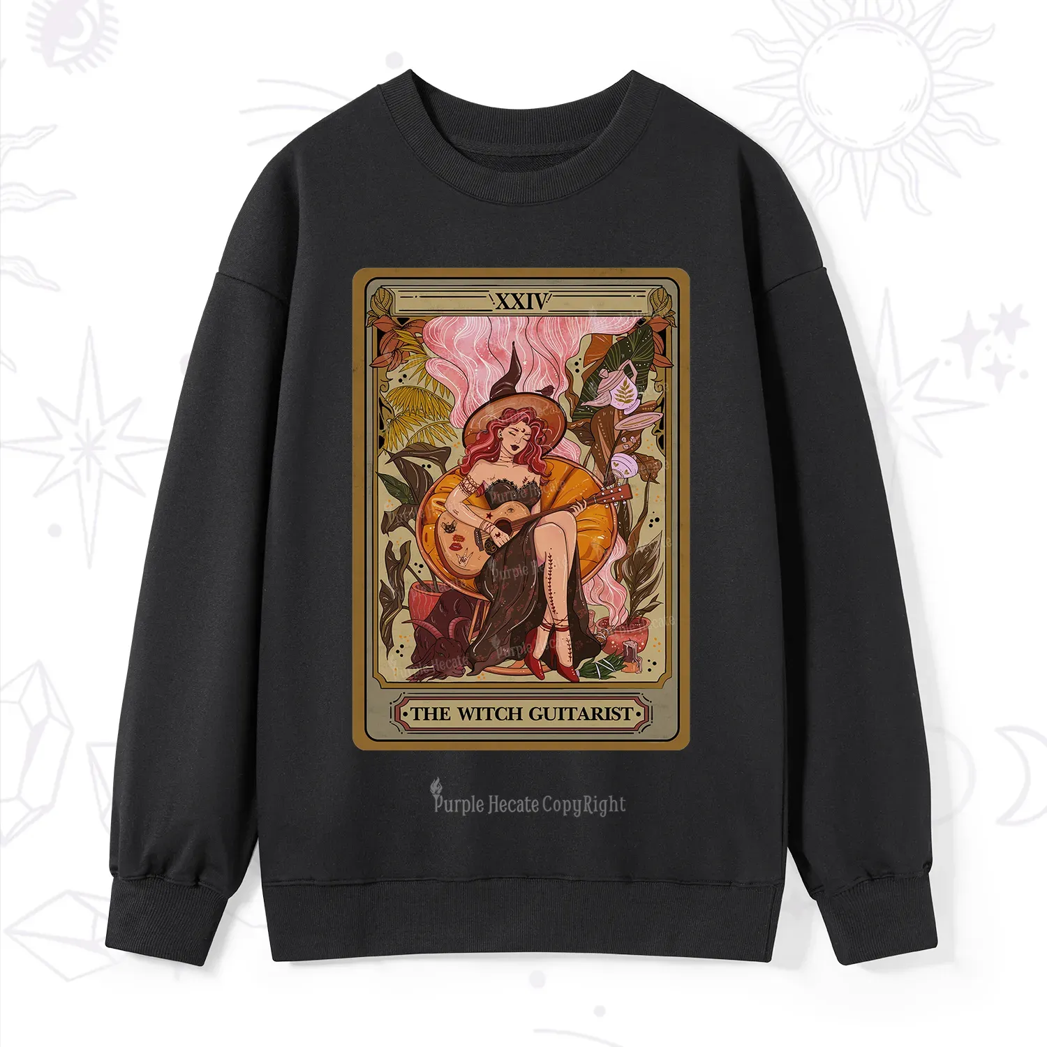 Purplehecate The Witch Guitarist Tarot Sweatshirt