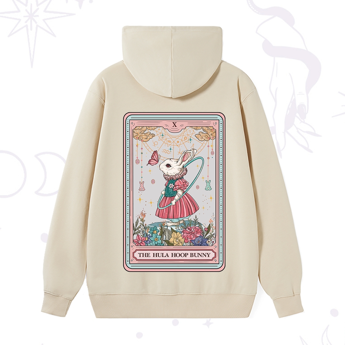 Purplehecate The Hula Hoop Bunny Tarot Hoodie