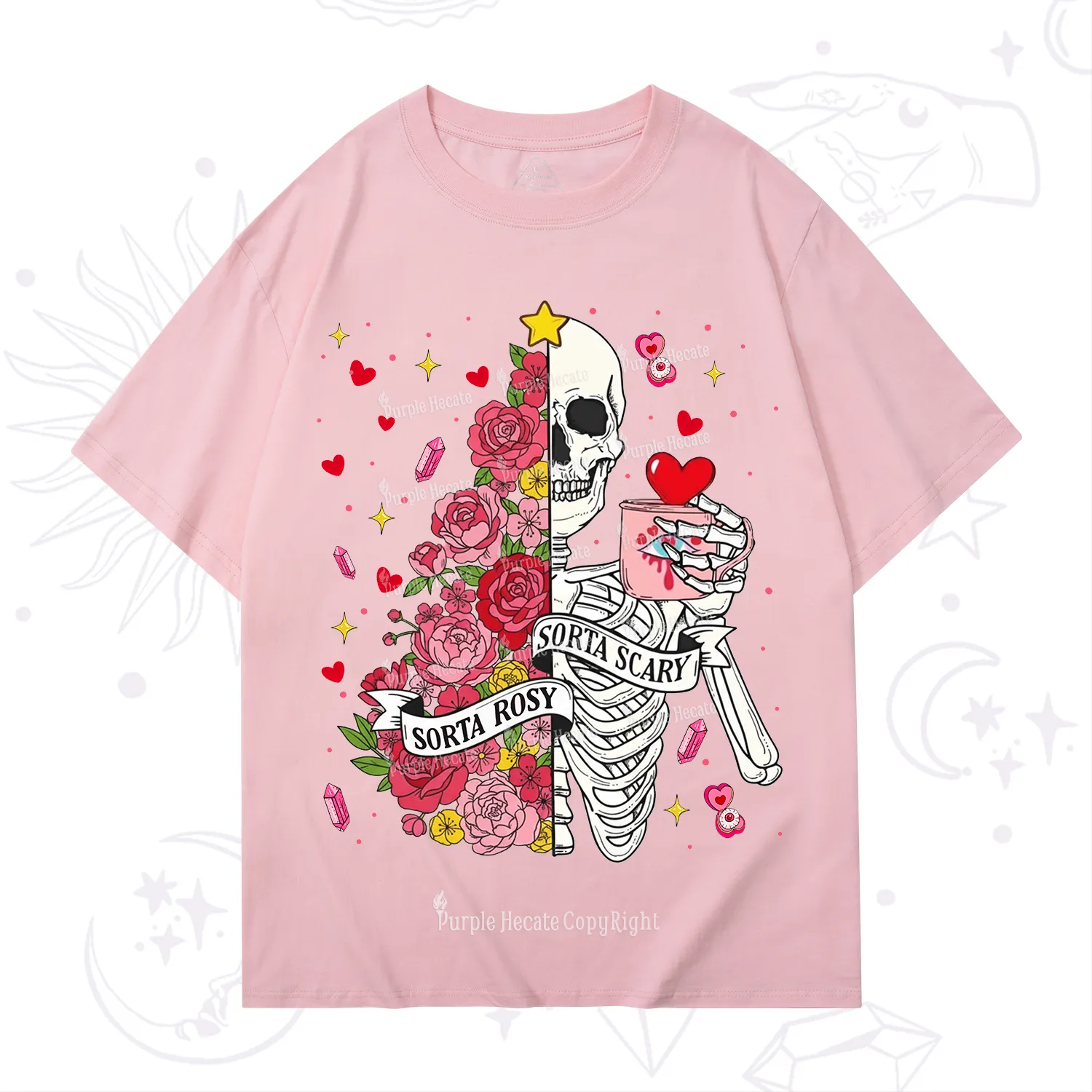 Purplehecate Sorta Rosy Sorta Scary Valentine T-Shirt