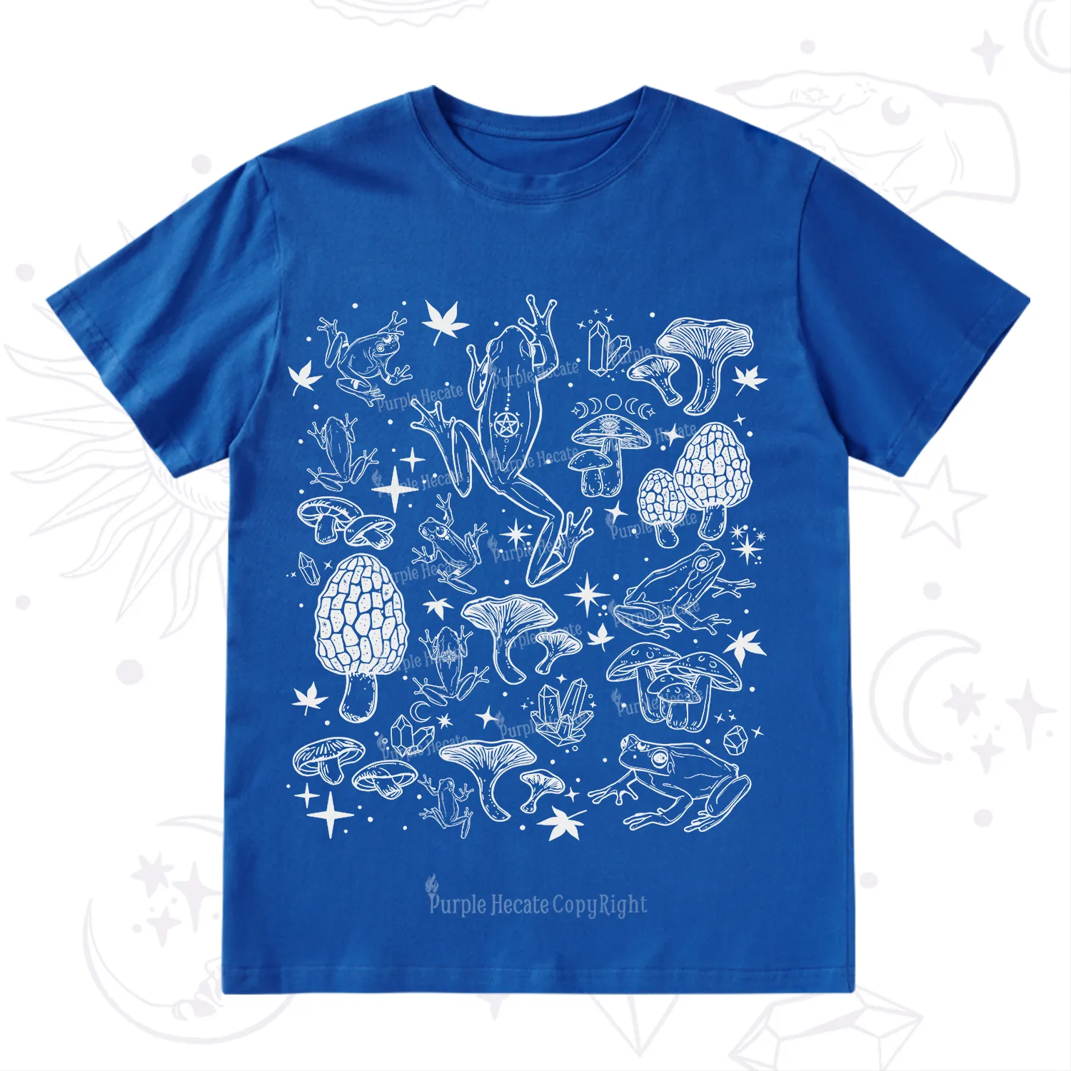 Purplehecate Frog and Mushroom T-Shirt