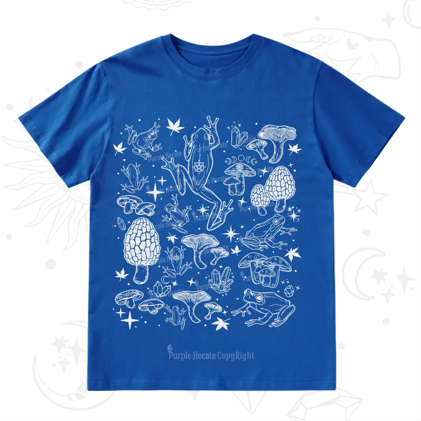 Purplehecate Frog and Mushroom T-Shirt