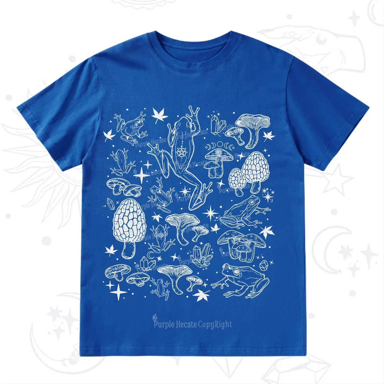 Purplehecate Frog and Mushroom T-Shirt