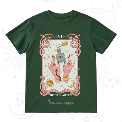 Purplehecate The Nail Artist Tarot T-Shirt