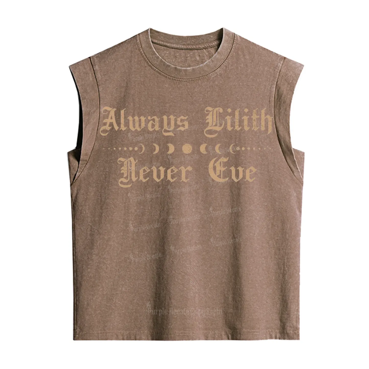 Purplehecate Always Lilith Never Eve Vintage Washed Tank