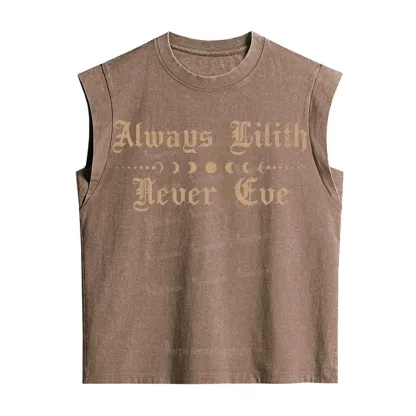 Purplehecate Always Lilith Never Eve Vintage Washed Tank