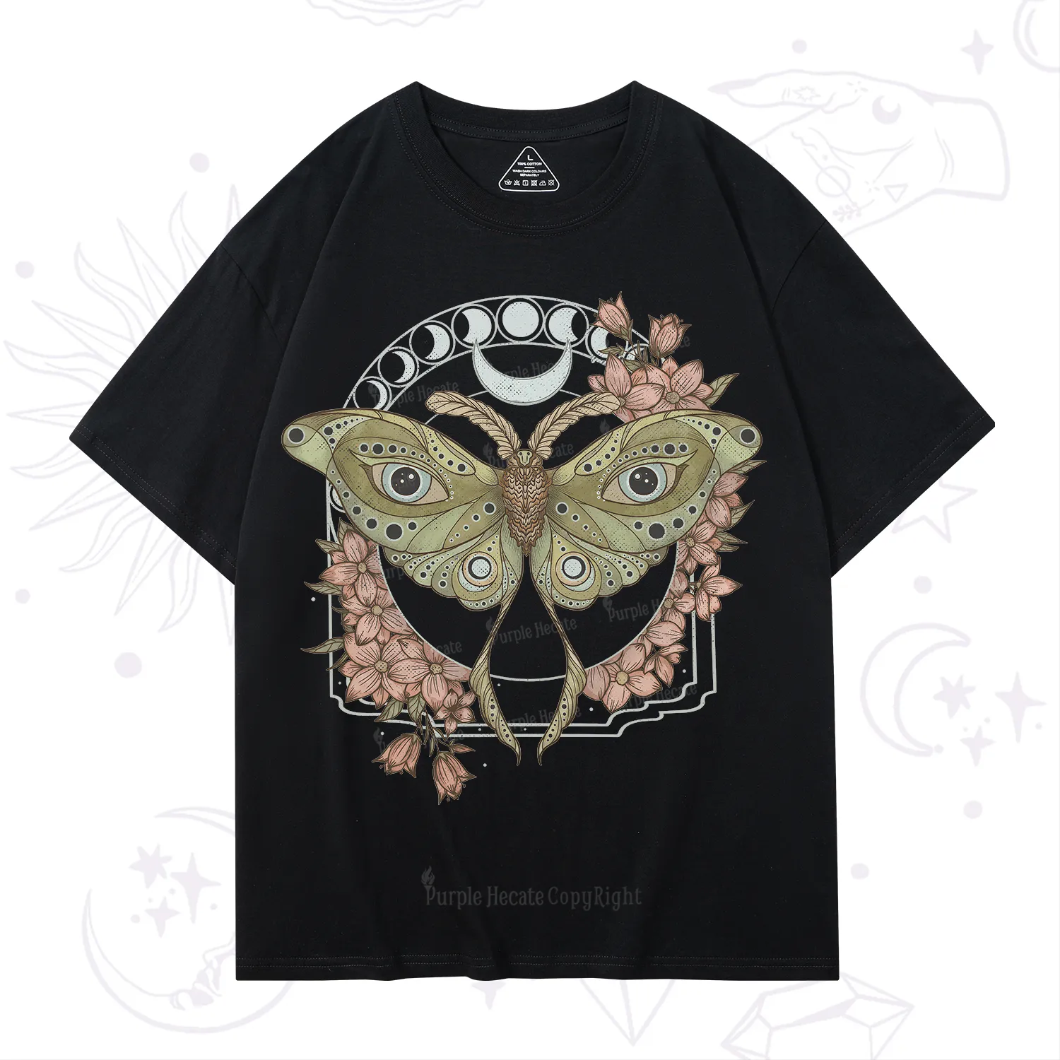 Purplehecate Luna Moth T-Shirt