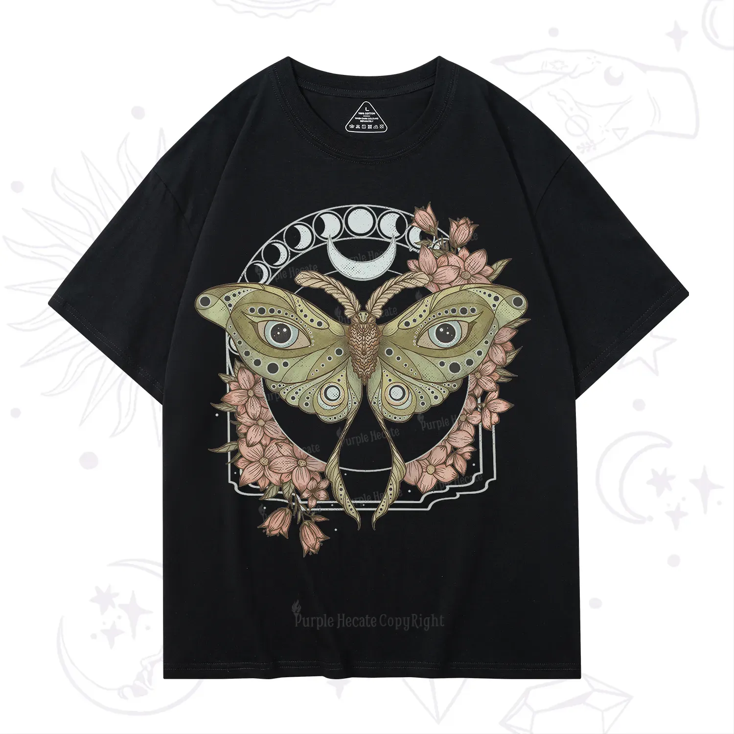 Purplehecate Luna Moth T-Shirt