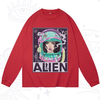 Purplehecate Galactic Encounter Long Sleeve T-Shirt