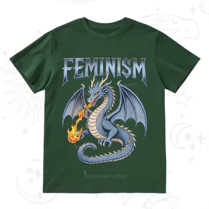 Purplehecate Feminism Dragon Fantasy T-Shirt