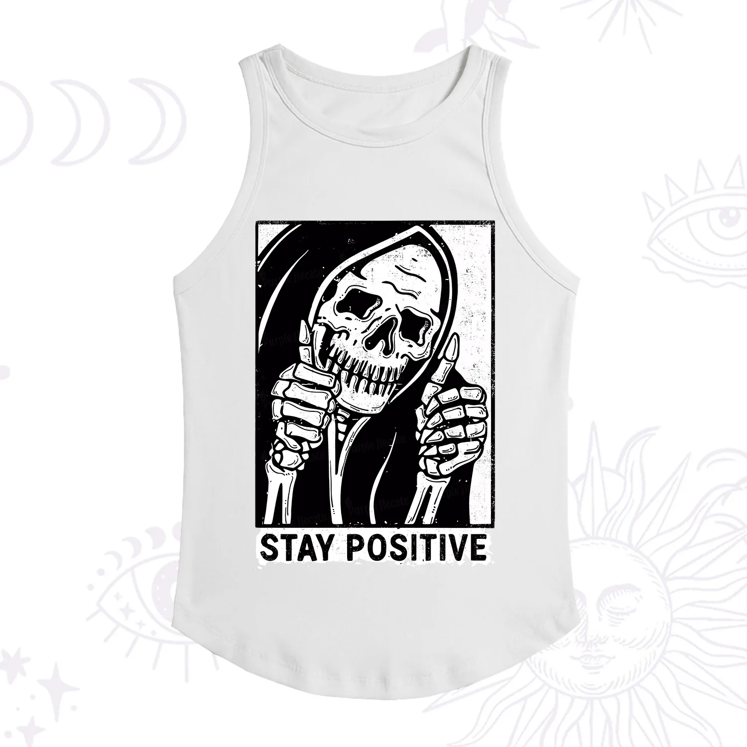 Purplehecate Stay Positive Racerback Tank Top