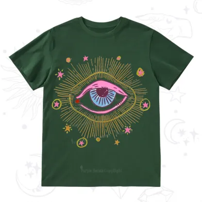 Purplehecate Mystic Gaze Evil Eye Protection T-Shirt