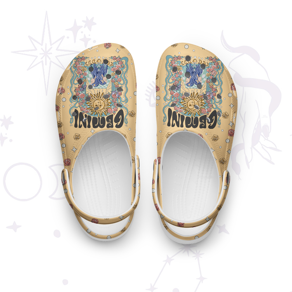 Magic Purplehecate Gemini Spirit Zodiac Rubber Clogs