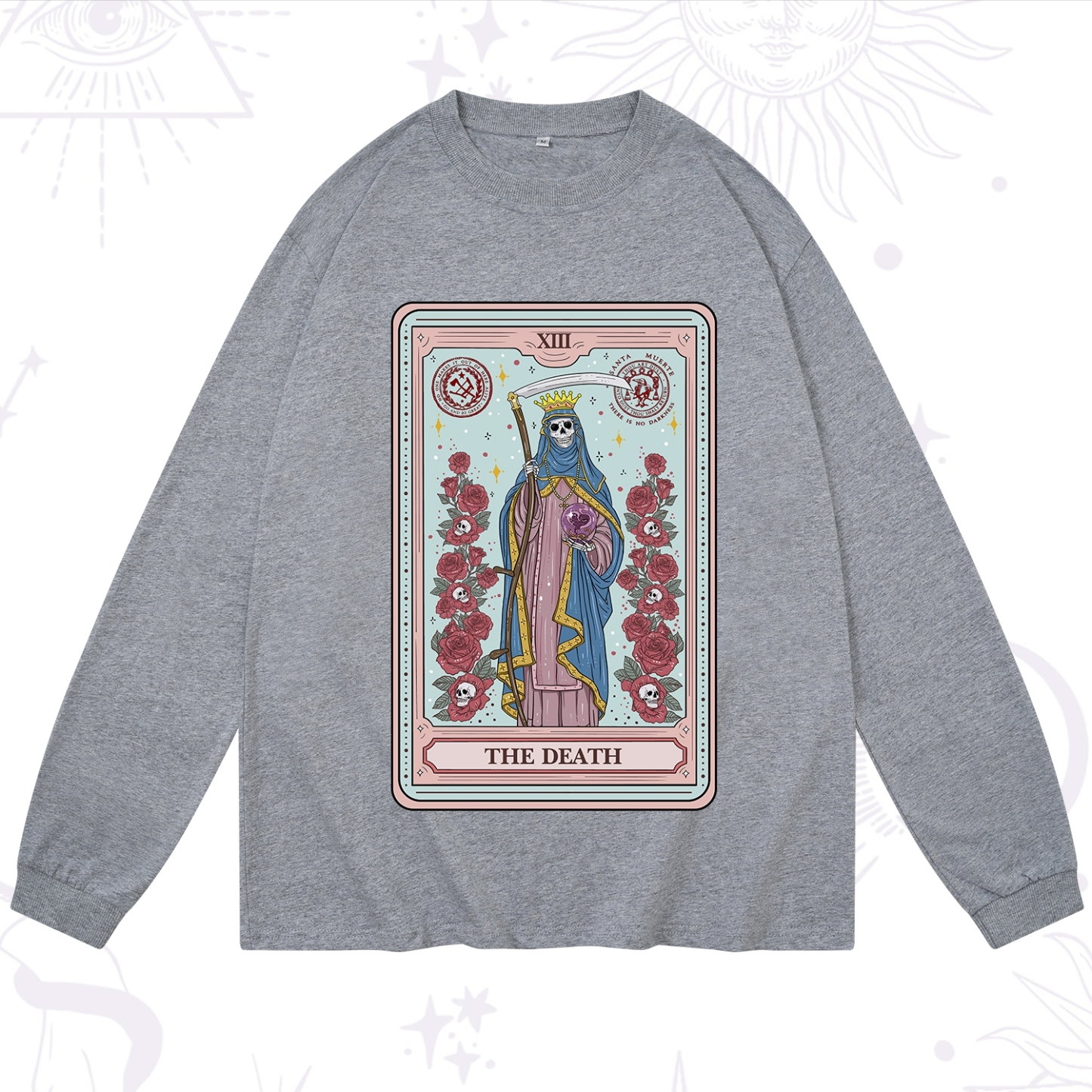 Purplehecate The Death Tarot Long Sleeve T-Shirt