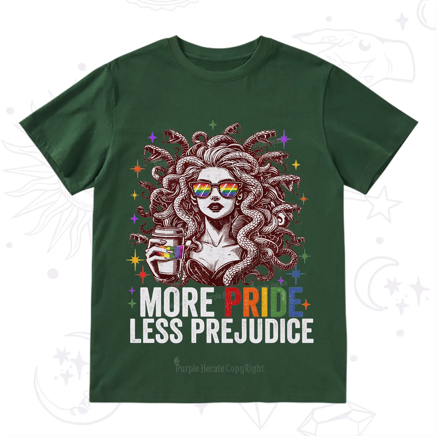 Purplehecate More Pride Less Prejudice Medusa T-Shirt