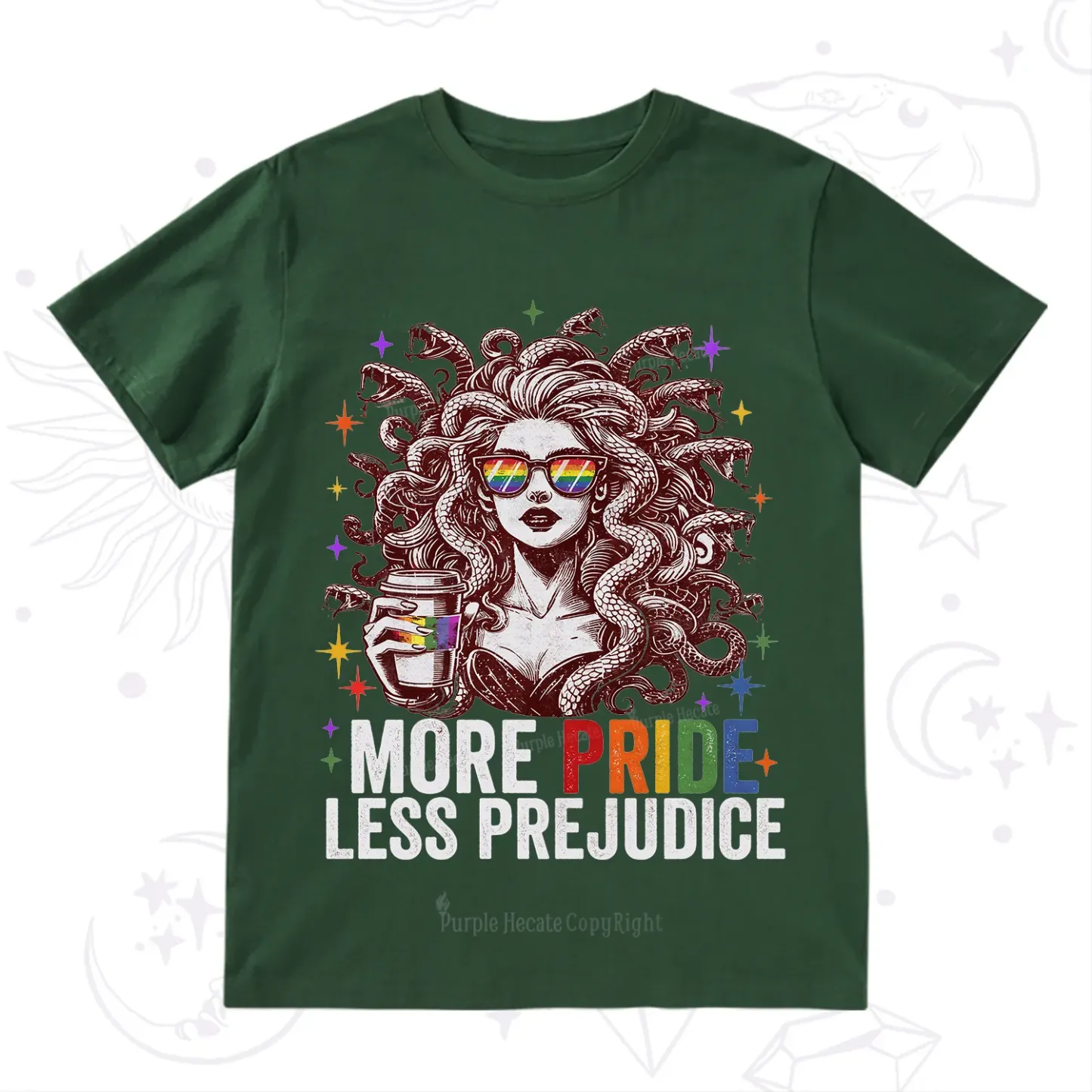 Purplehecate More Pride Less Prejudice Medusa T-Shirt