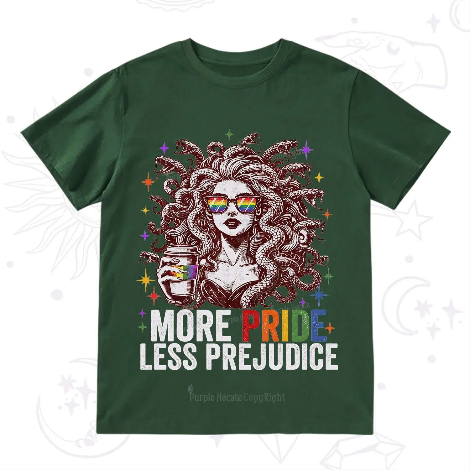 Purplehecate More Pride Less Prejudice Medusa T-Shirt