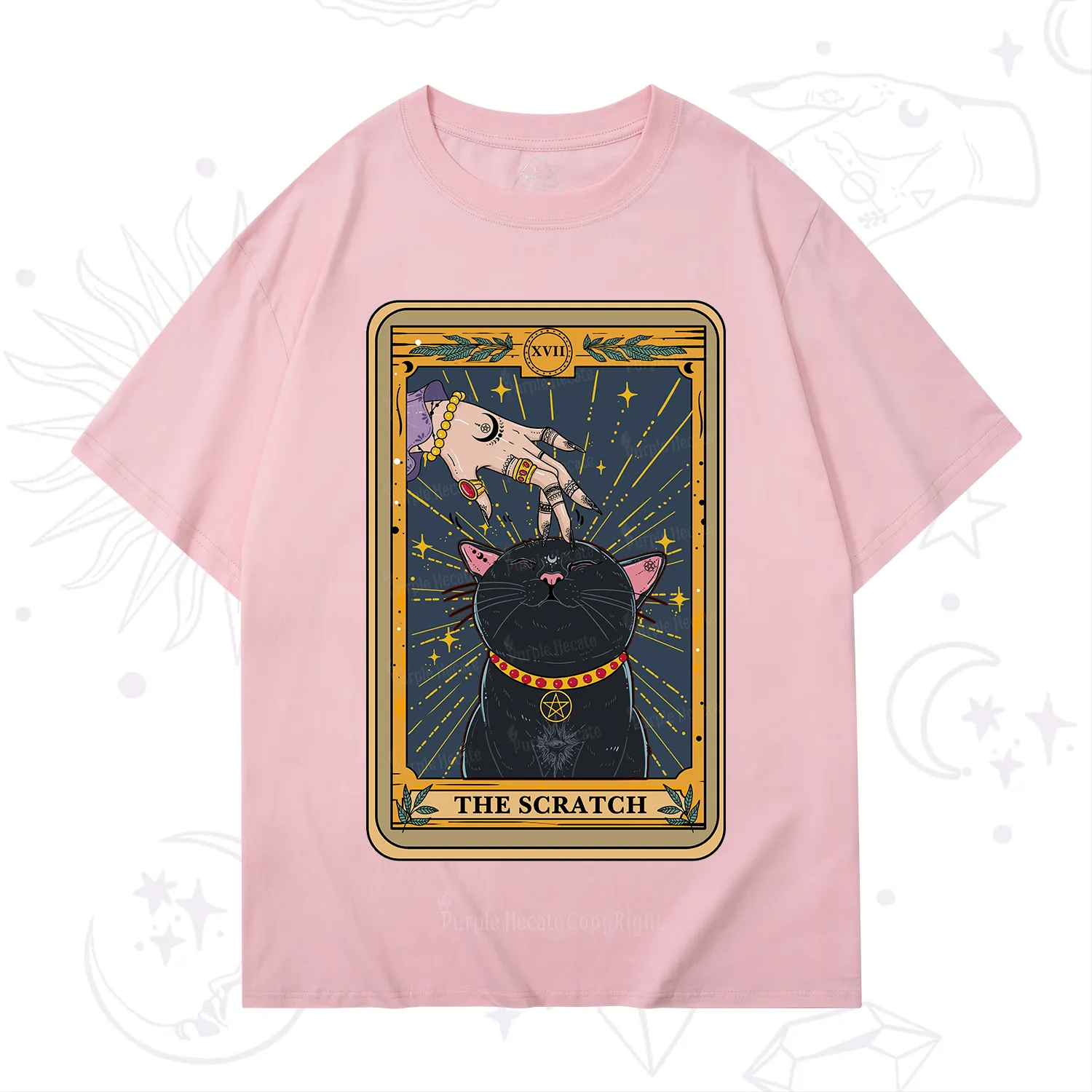 Purplehecate The Scratch Cat Tarot T-Shirt