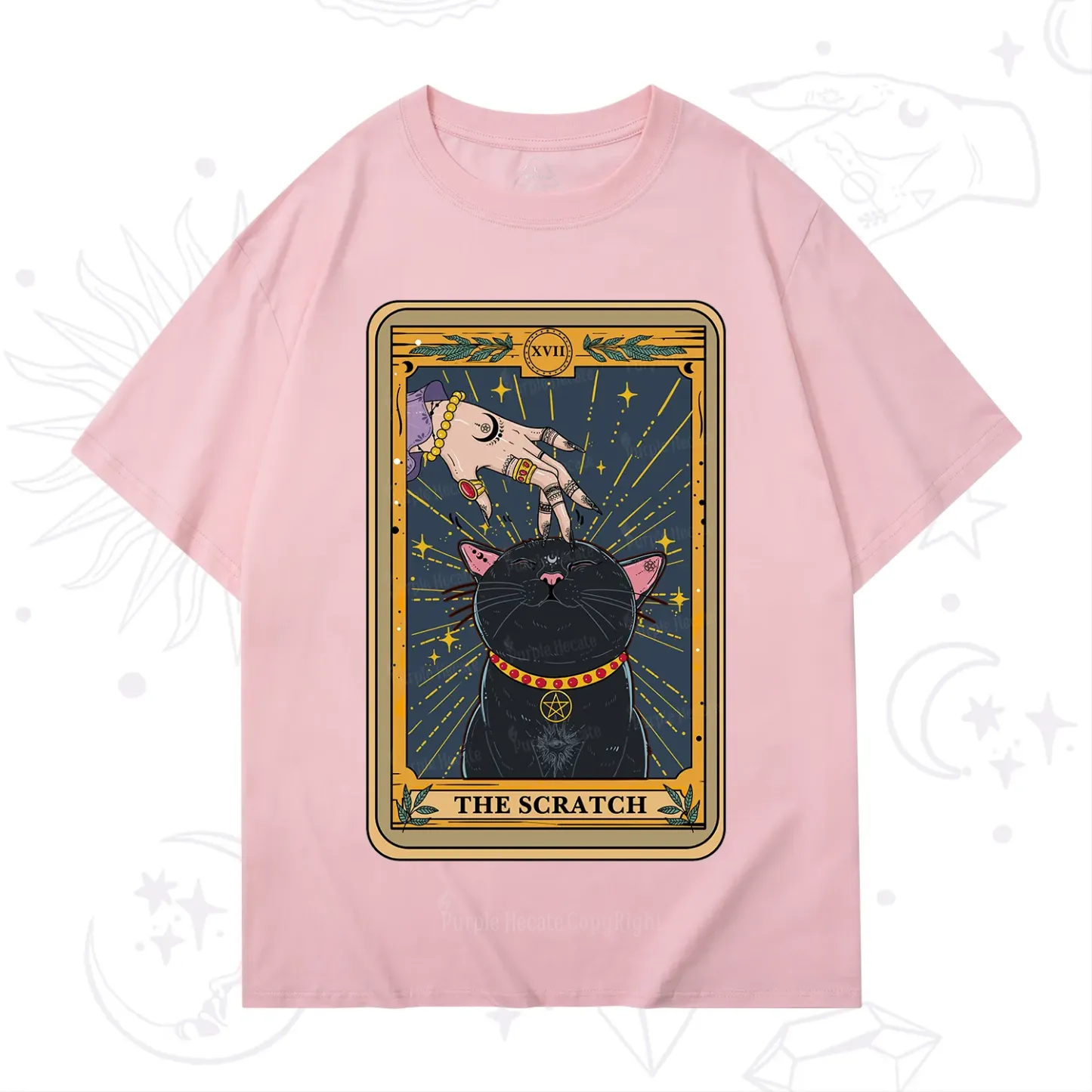 Purplehecate The Scratch Cat Tarot T-Shirt