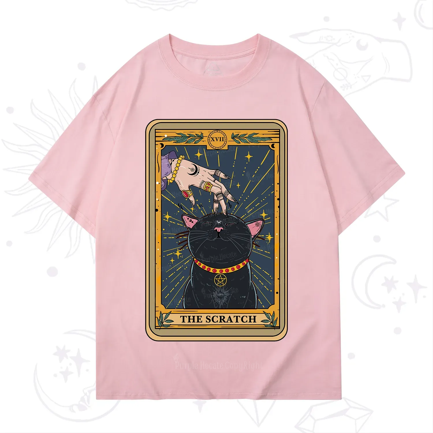 Purplehecate The Scratch Cat Tarot T-Shirt
