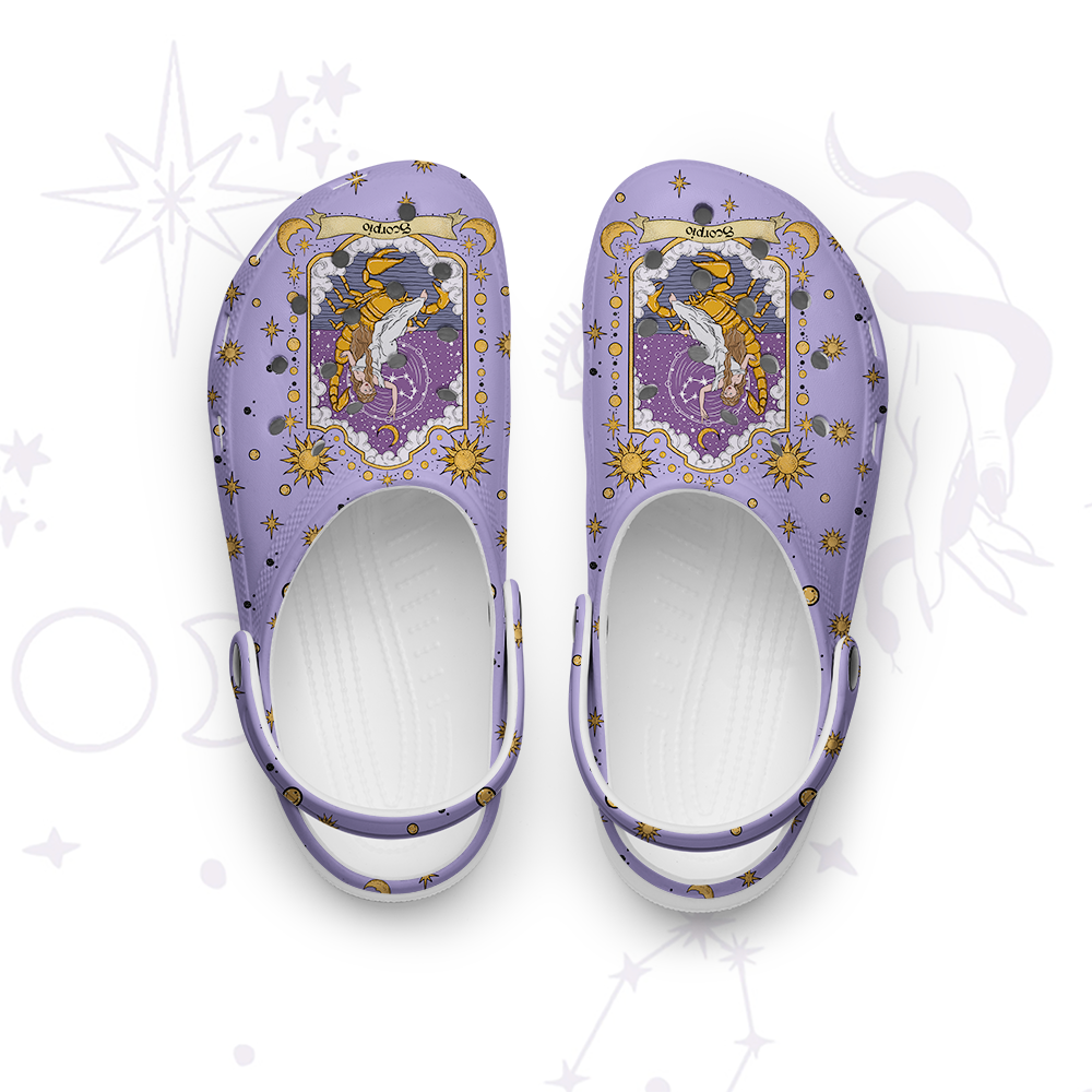Purplehecate Scorpio Zodiac Rubber Clogs