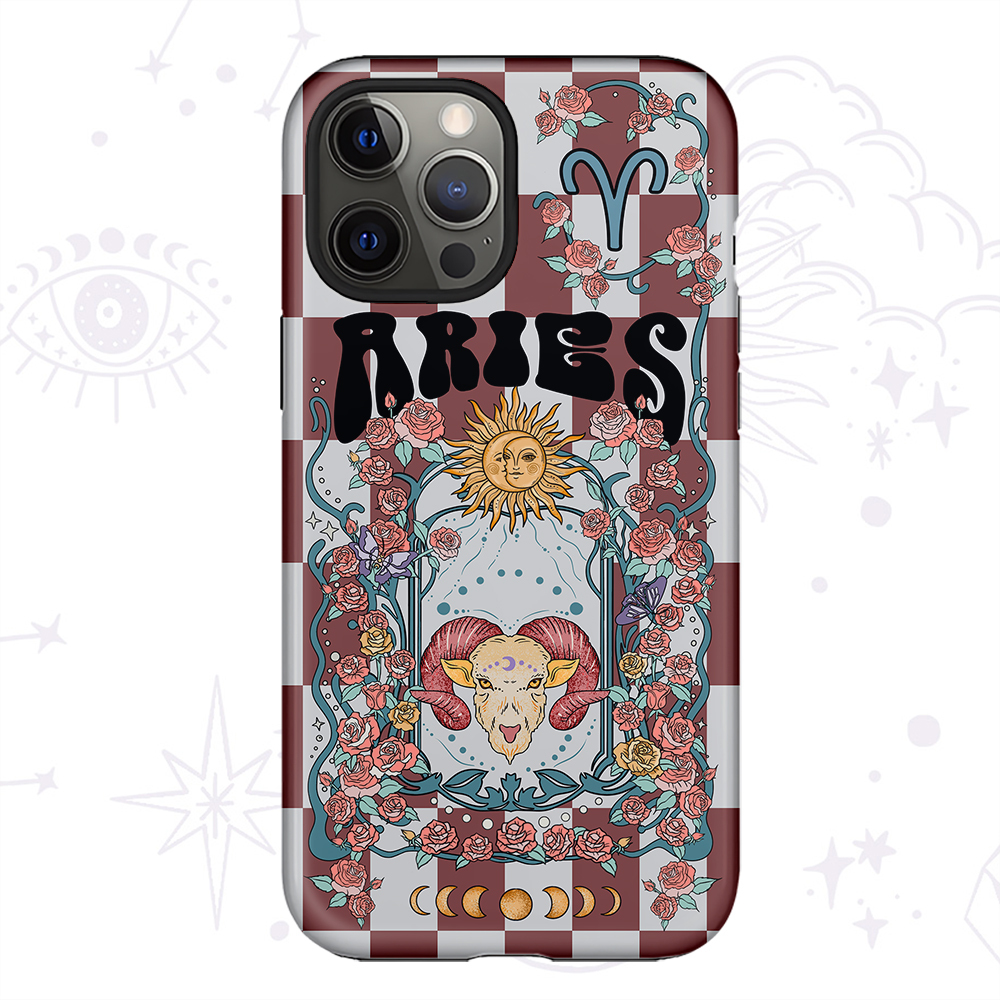 Purplehecate Aries Spirit Zodiac Collage Phone Case