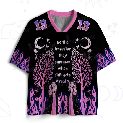 Purplehecate Be the Ancestor Witch Flame Mesh Jersey