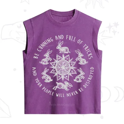 Purplehecate Cunning Rabbit Protection Spell Vintage Washed Tank