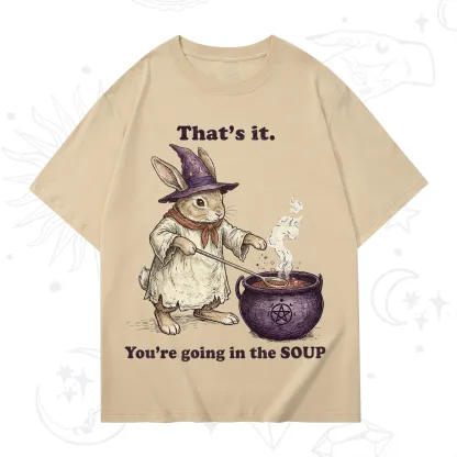 Purplehecate That's It You're Going in the Soup Witch Bunny T-Shirt