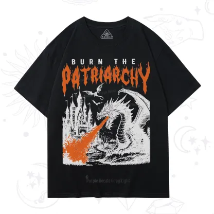 Purplehecate Burn the Patriarchy Dragon T-Shirt