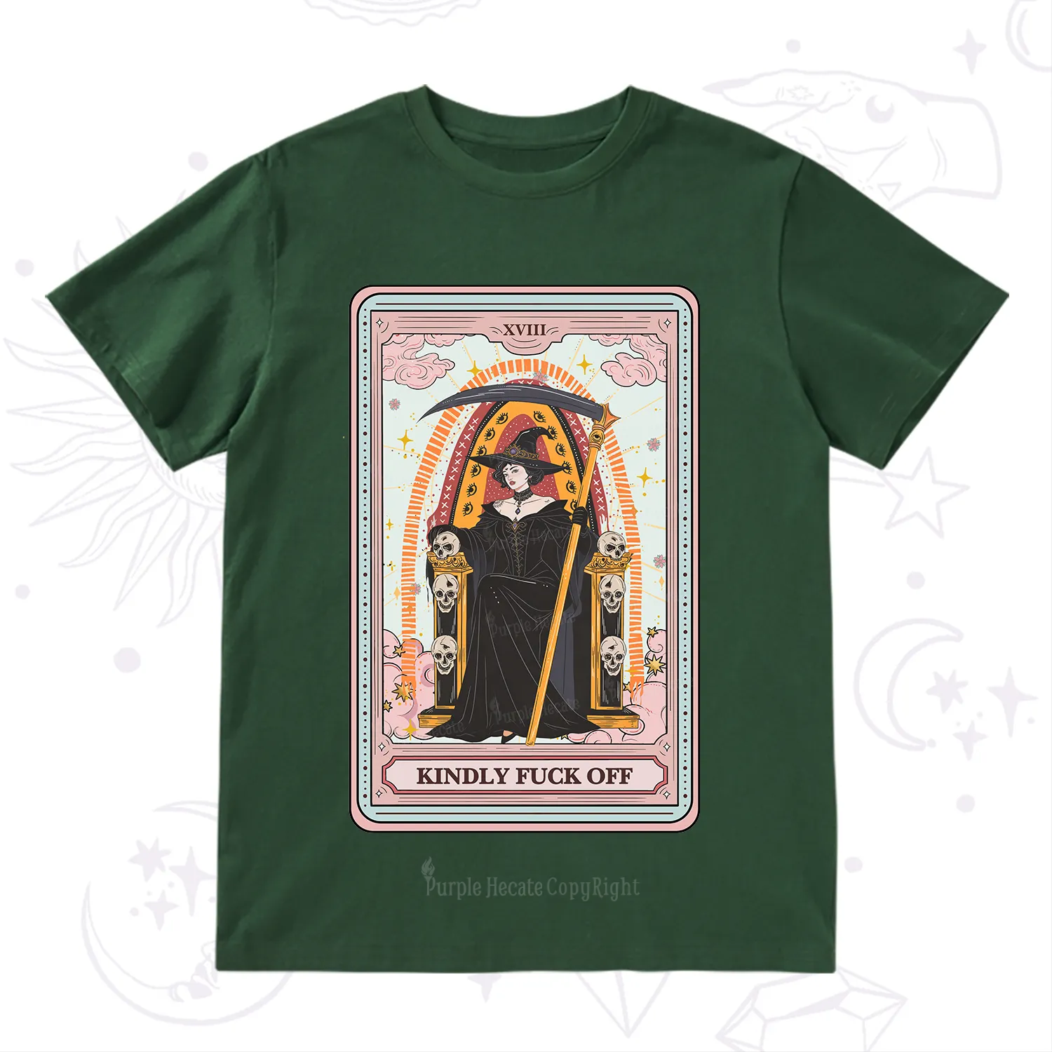 Purplehecate The Kindly Fuck Off Tarot T-Shirt