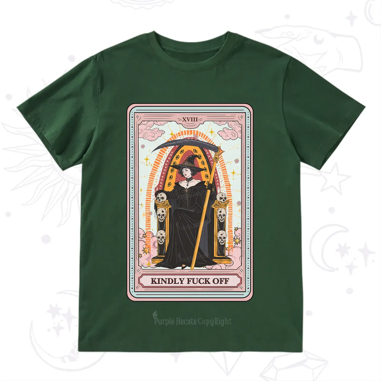 Purplehecate The Kindly Fuck Off Tarot T-Shirt