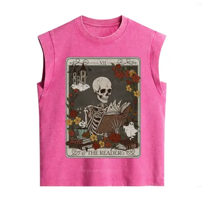 Purplehecate The Reader Tarot Card Vintage Washed Tank