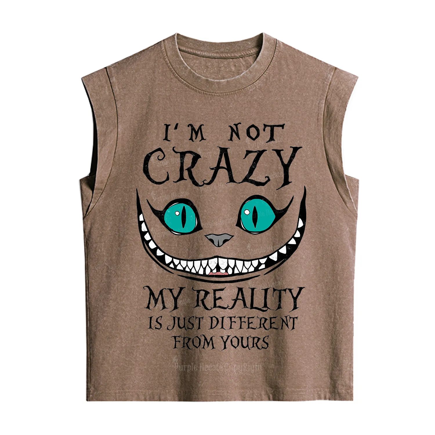 Purplehecate I'm Not Crazy My Reality Is Just Vintage Washed Tank