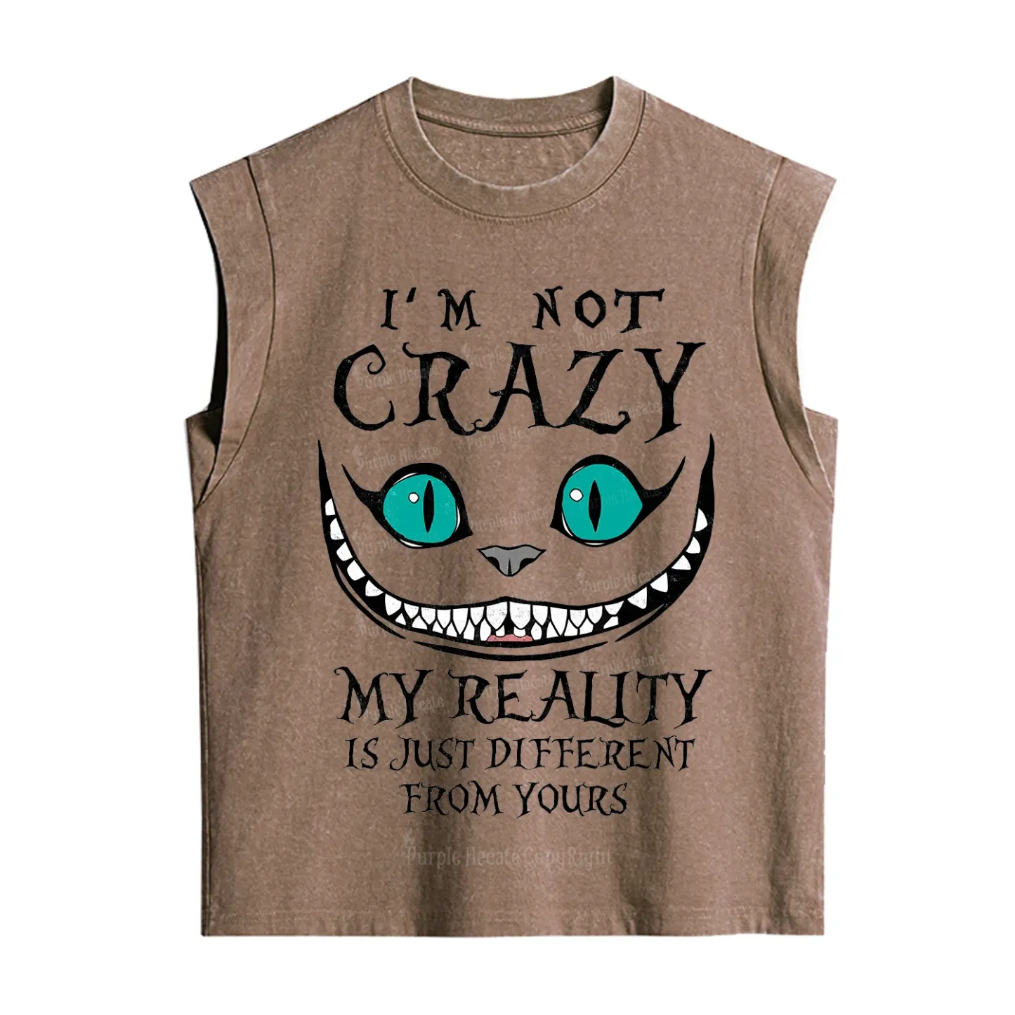 Purplehecate I'm Not Crazy My Reality Is Just Vintage Washed Tank