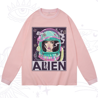 Purplehecate Galactic Encounter Long Sleeve T-Shirt