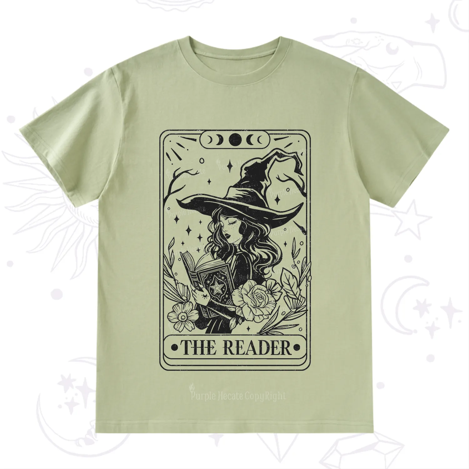 Purplehecate The Witch Reader Tarot T-Shirt