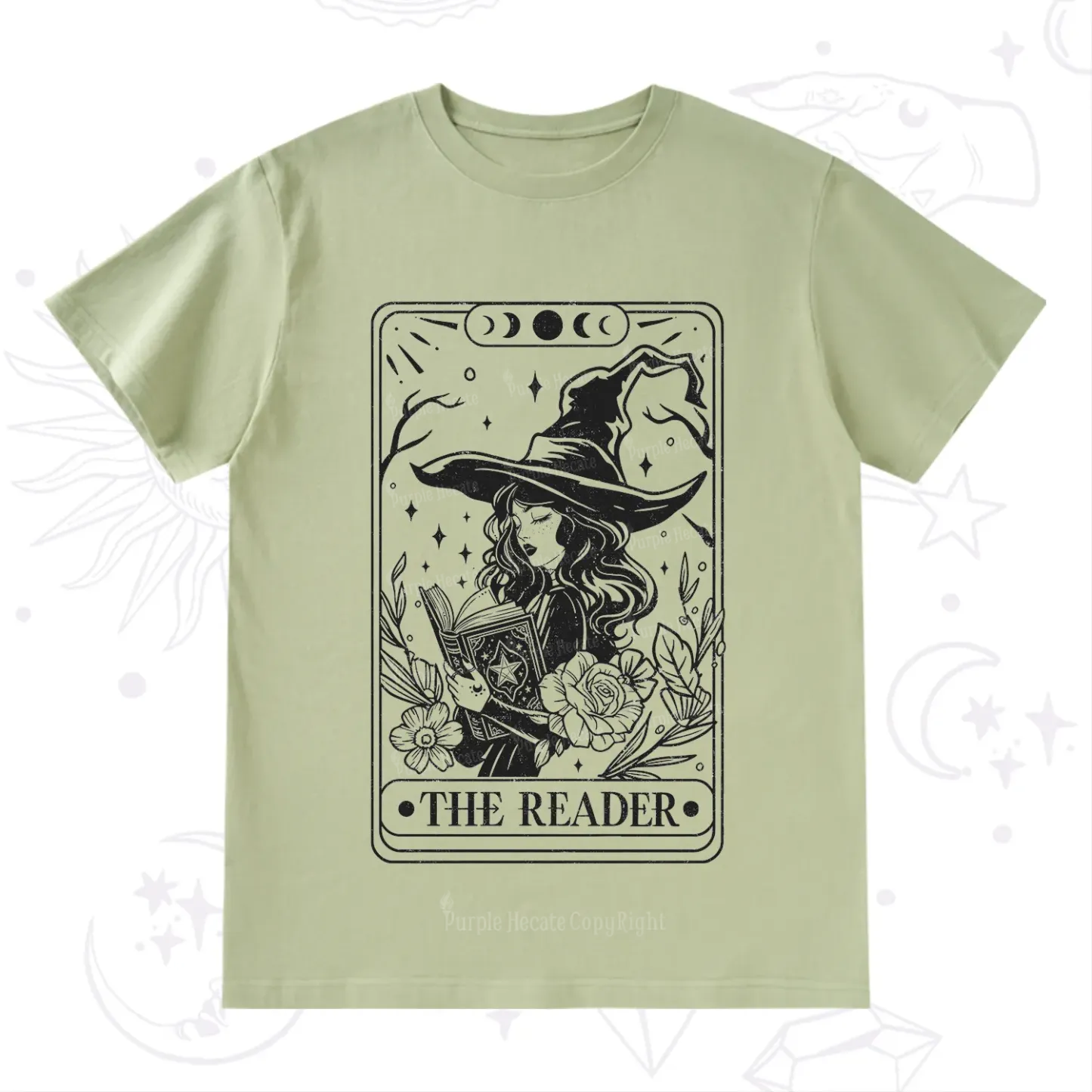 Purplehecate The Witch Reader Tarot T-Shirt