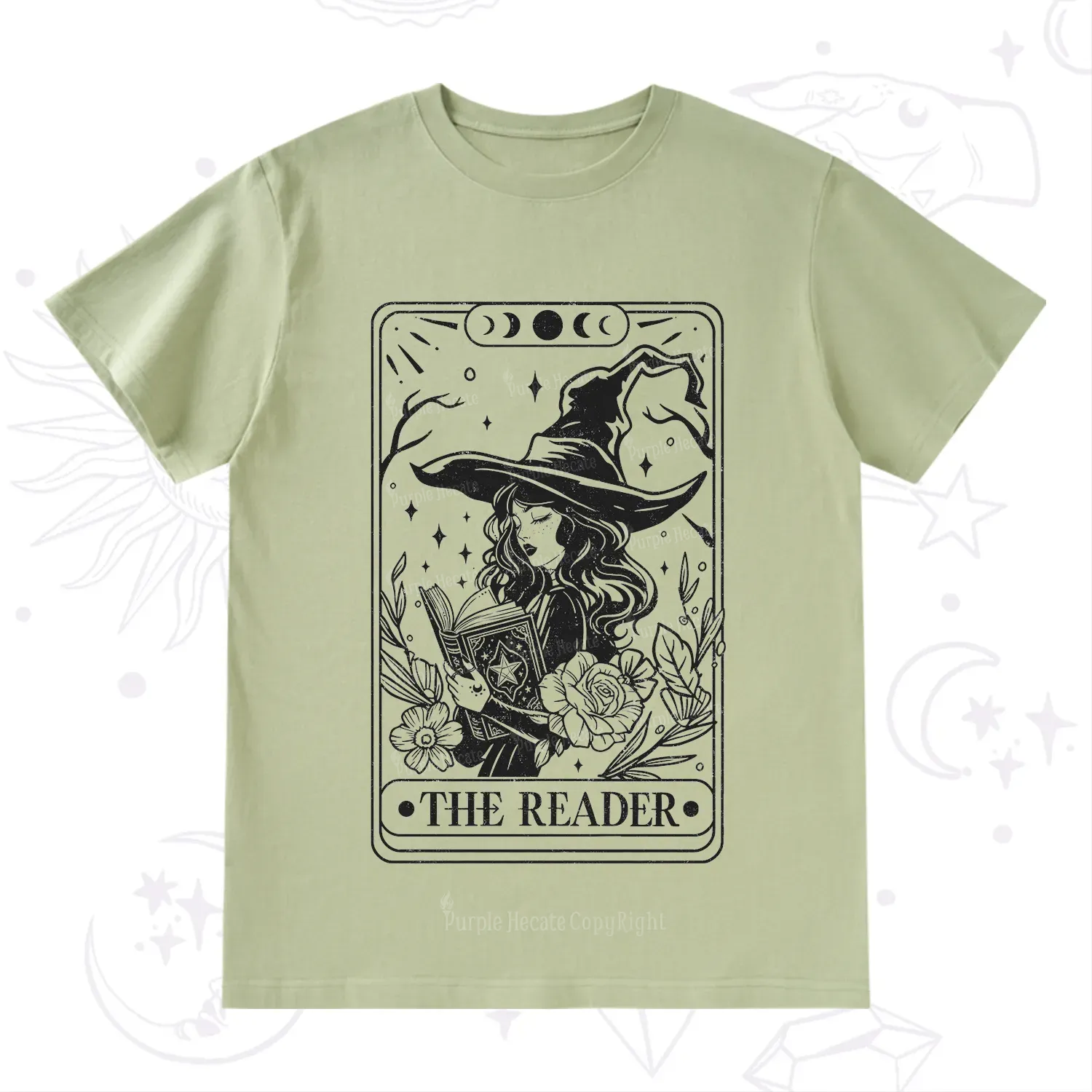 Purplehecate The Witch Reader Tarot T-Shirt