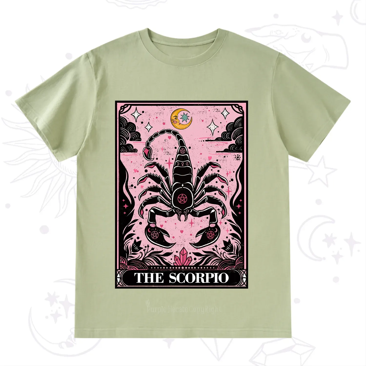 Purplehecate The Scorpio Tarot Zodiac T-Shirt