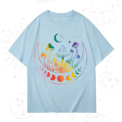 Purplehecate Pride Mushroom Rainbow T-Shirt
