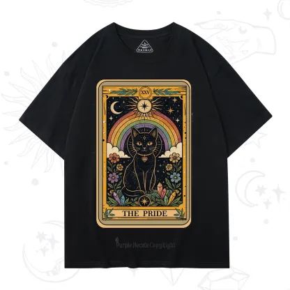 Purplehecate The Pride Black Cat Tarot T-Shirt