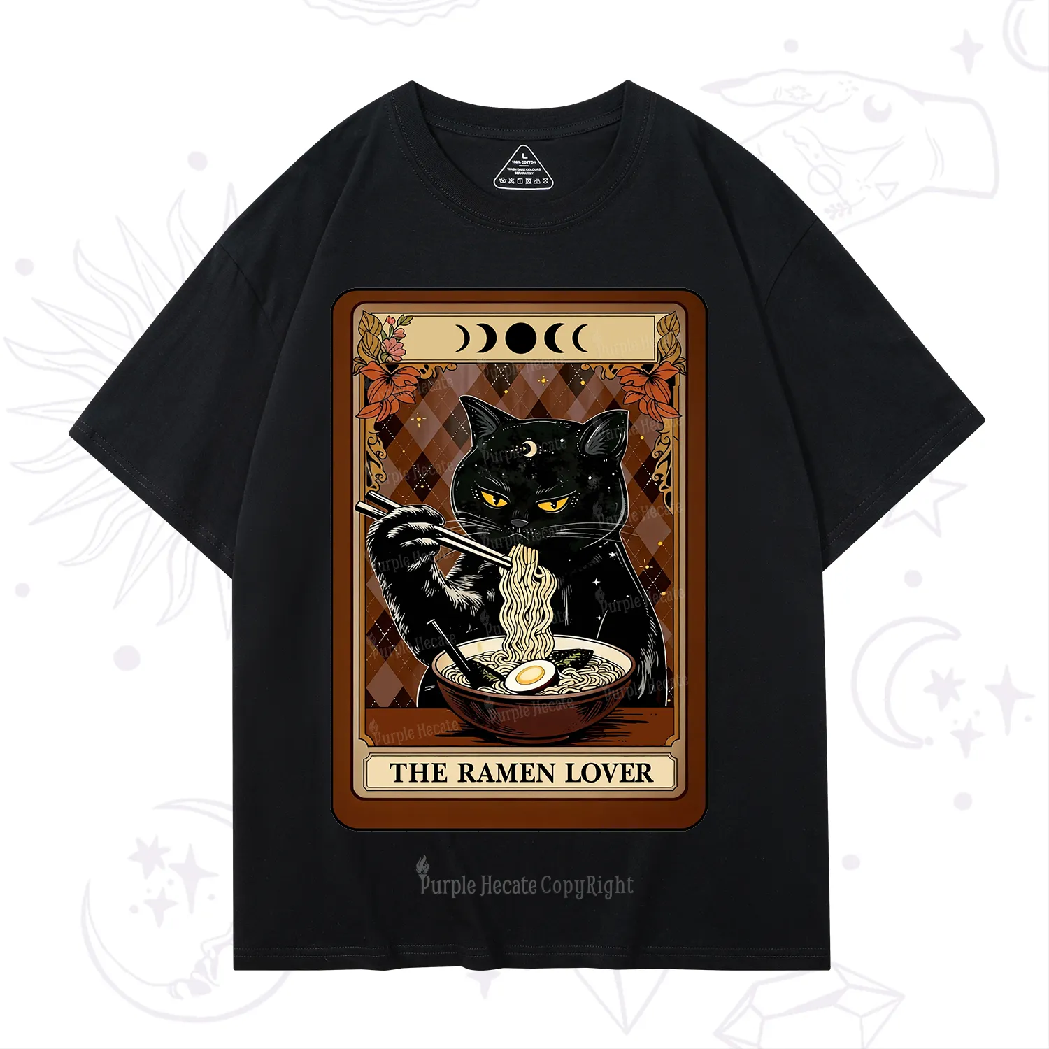 Purplehecate The Ramen Lover Tarot T-Shirt