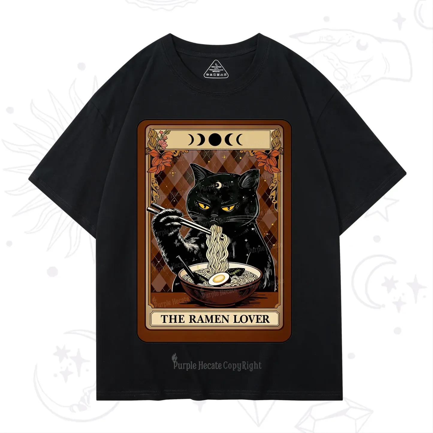Purplehecate The Ramen Lover Tarot T-Shirt