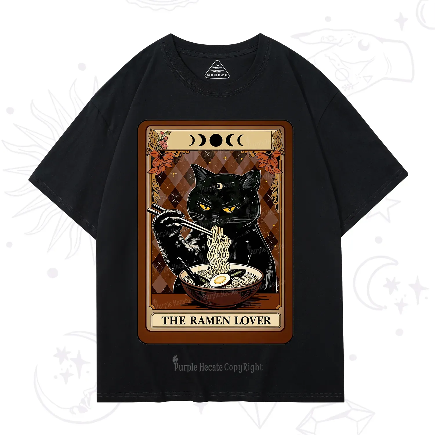 Purplehecate The Ramen Lover Tarot T-Shirt