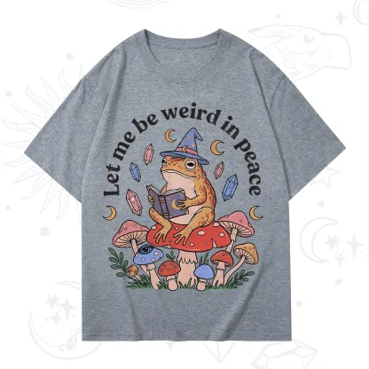 Purplehecate Let Me Be Weird in Peace Frog T-Shirt