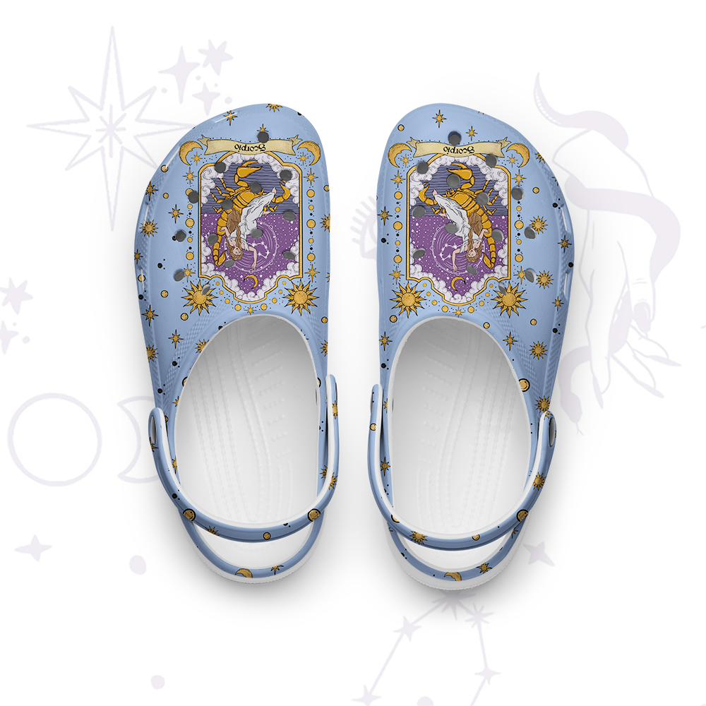 Purplehecate Scorpio Zodiac Rubber Clogs