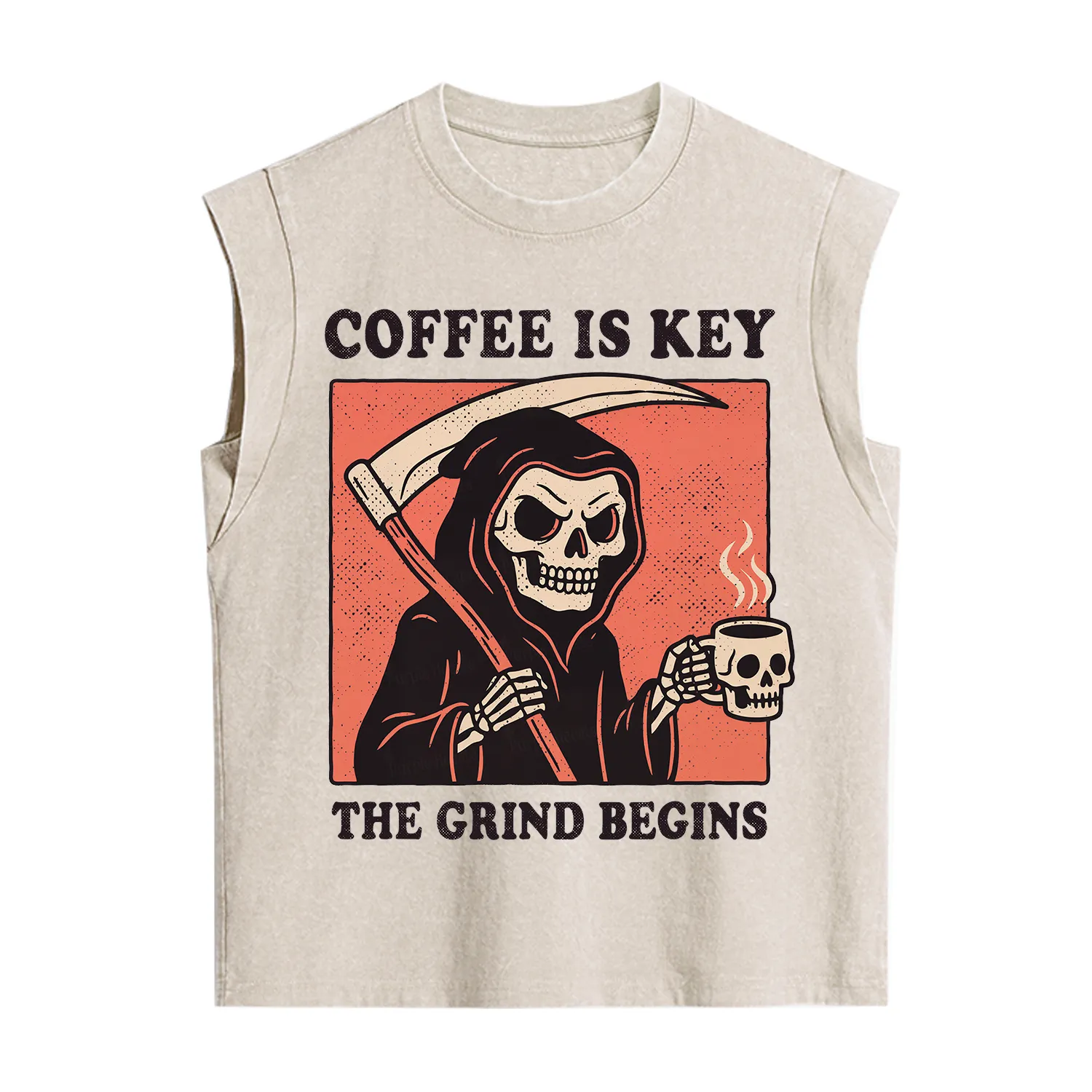 Purplehecate Coffee Is Key The Grind Begins Vintage Washed Tank